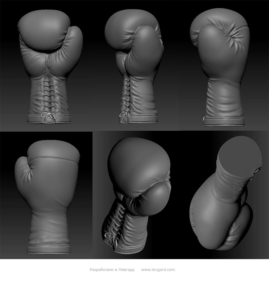 Боксёрская перчатка для 3D печати.